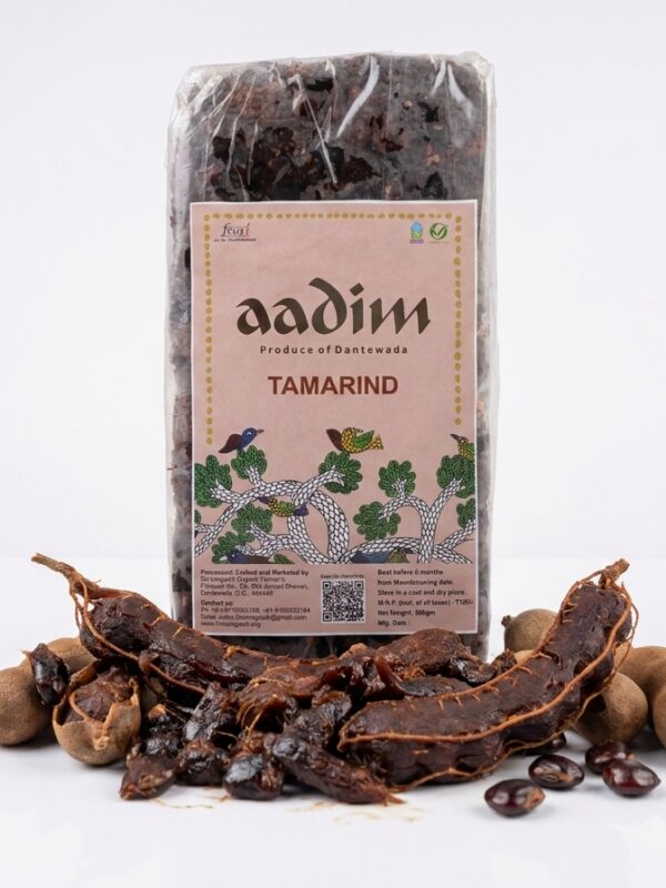 Organic Tamarind Seedless Block (500g)