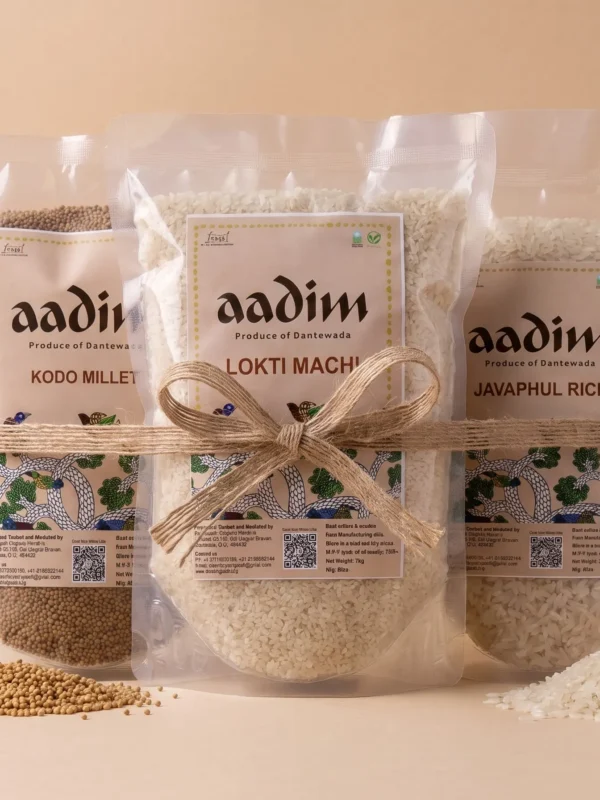 Chhattisgarh Heritage Box - Organic Lokatimachi Rice, Javaphul Rice and Kodo Millet