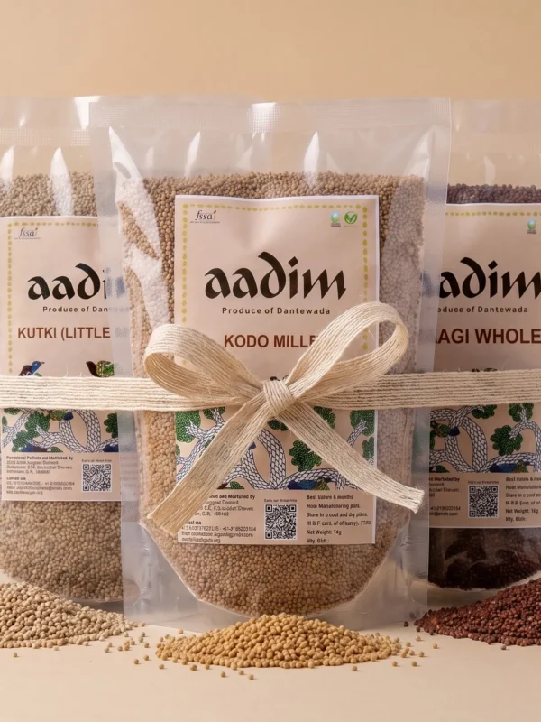 Organic Millet Basket - Organic Kodo Millet, Little Millet and Finger Millet